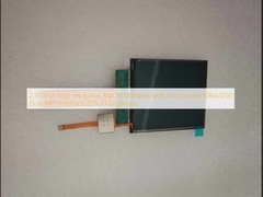 2.95인치 고해상도 AMOLED 디스플레이, 터치 패널 1080x1200 도트, MIPI 인터페이스, 255cd/m² 밝기