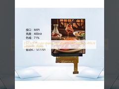 2.64인치 TFT 컬러 디스플레이, 480*480 도트 MIPI 인터페이스, 400cd/m² 사각형 TFT 디스플레이