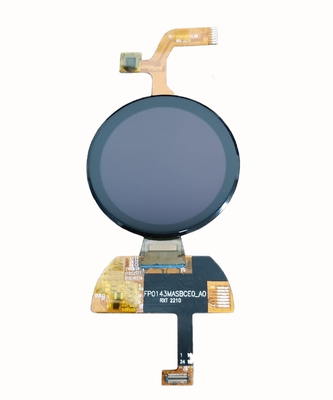 1.43 Inch Round Oled Screen,  466x466 Resolution , 24 Pin QSPI Interface 400 Cd/M2