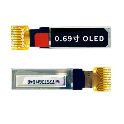 0.69 Inch Oled Screen,  96x16 Resolution,  IIC Interface,  Ssd1306 Display