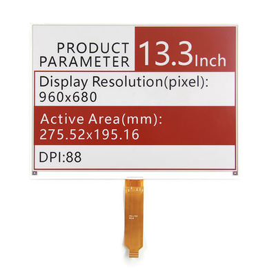 13.3 Inch E-Paper EPD Monitor Display,  960*680 For Red Black White Big E-Ink Display