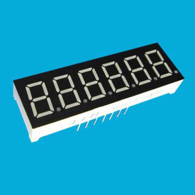0.36 Inch LED Digital Display 6 Digit 7 Segment For Indicators