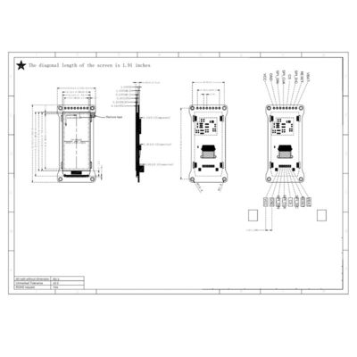 2 Inch AMOLED Oled Display 240x536 Resolution SPI/QSPI Interface 350c/d Display Driving IC RM67162