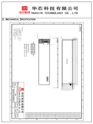 11.9 Inch Bar Type TFT Display Module 1480*320 Dots MIPI Interface 800 Nits