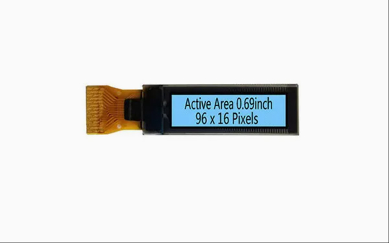 0.69 Inch White/Blue/Green/Yello OLED Display 96X16 Resolution 14-Pin Welding OLED Module Monochrome Small Size