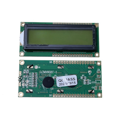 Industrial LCD Display 1602C Yellow Green Film Character Screen