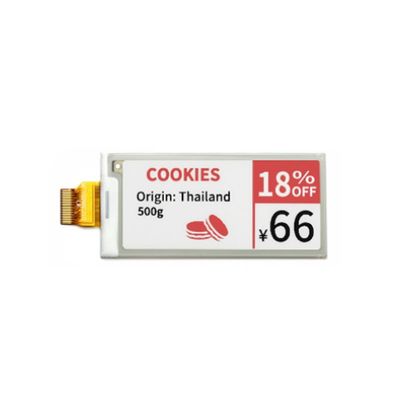 전자 선반 및 메모용 128x296 해상도 및 SPI 인터페이스를 갖춘 2.9인치 E-paper 디스플레이