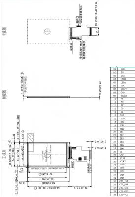2.19 inch IPS TFT LCD Module with 240x400 Resolution and MIPI Interface Security Screen