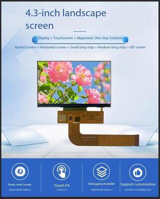 4.3 inch TFT LCD Module with 800RGBx480 Resolution and MIPI Interface Driving IC ST7265 Display Colors 16.7M
