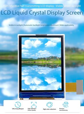 2.2 인치 반사 TFT 디스플레이 240 ((RGB) x320 해상도 및 MCU 16 비트 인터페이스 햇빛 읽을 수있는 TFT