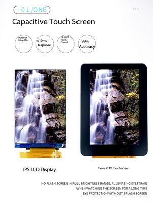 3.5 Inch IPS TFT Color Display with MIPI 2L Interface and ILI9488 IC Featuring 6 CHIP-WHITE Backlight for Industrial TFT LCD Display Module Applications